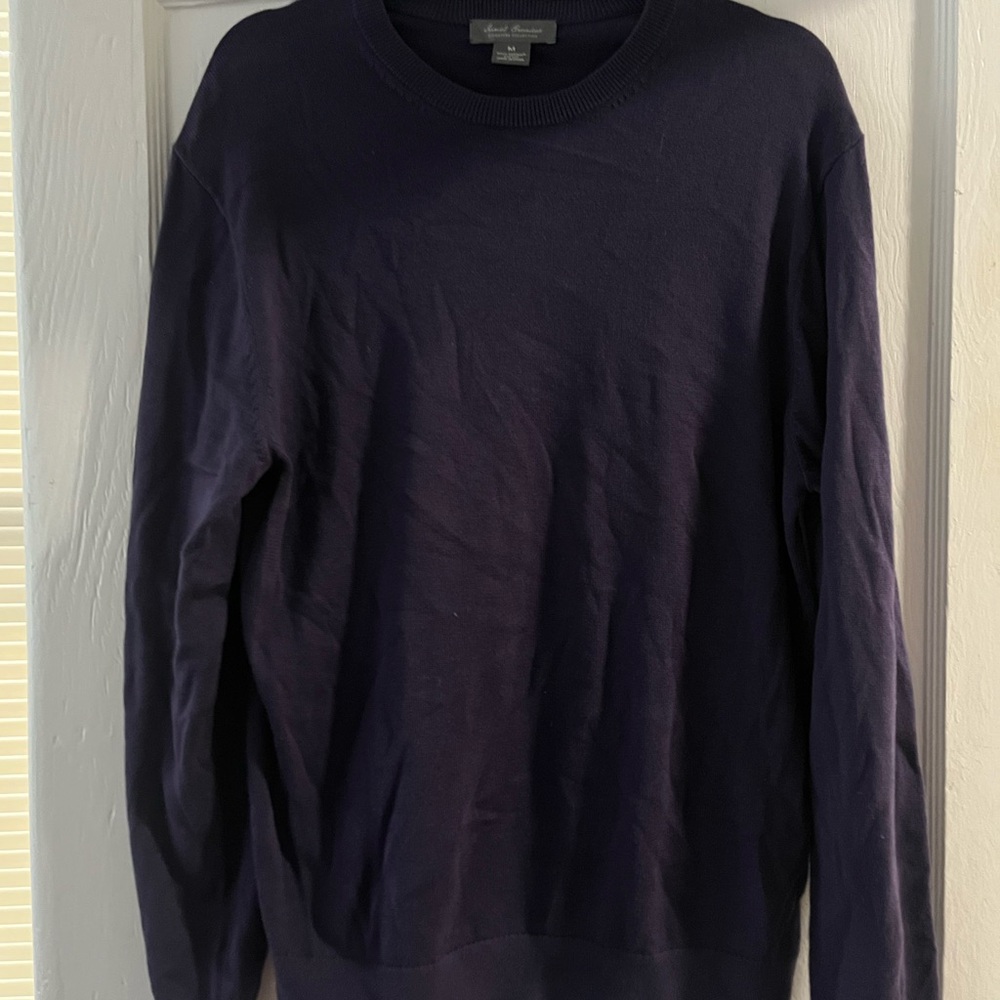 Daniel Cremieux Navy Crewneck Sweater Classic Style